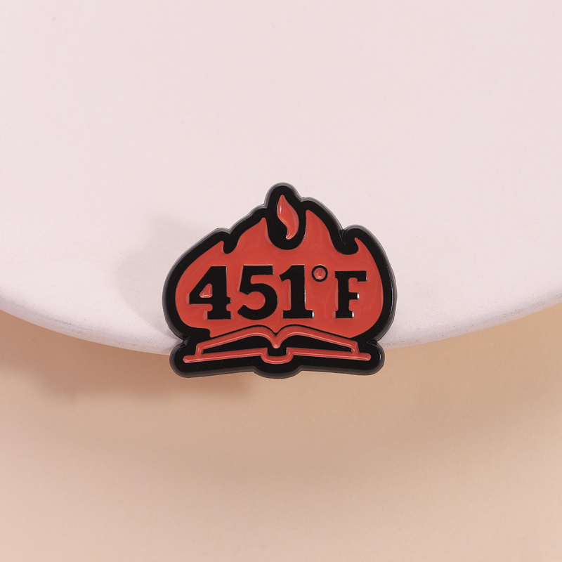 Science Buddies - Fahrenheit 451 Libro Spilla smaltata Fantascienza
