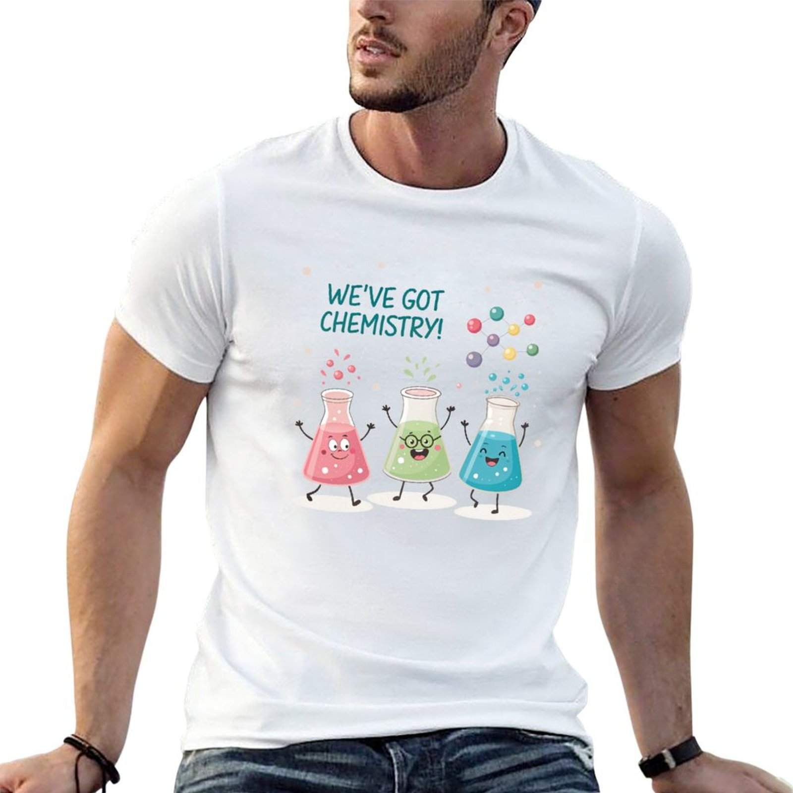 Science Buddies - T-shirt Science Beaker Buddies, t-shirt estiva