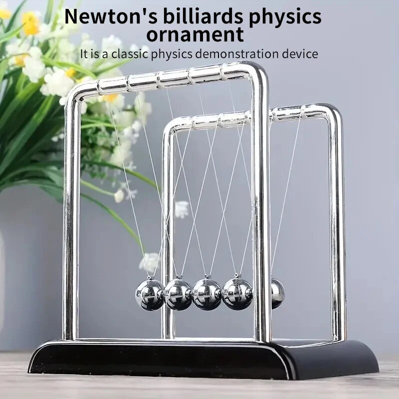 Newton Cradle Large - Culla di Newton: Sfera di Acciaio