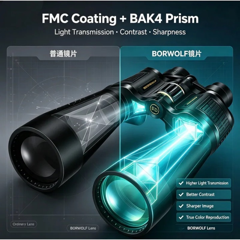 BORWOLF 25-75X70 Binocolo con  - National Geographic Telescope 70Mm recensione e prezzo