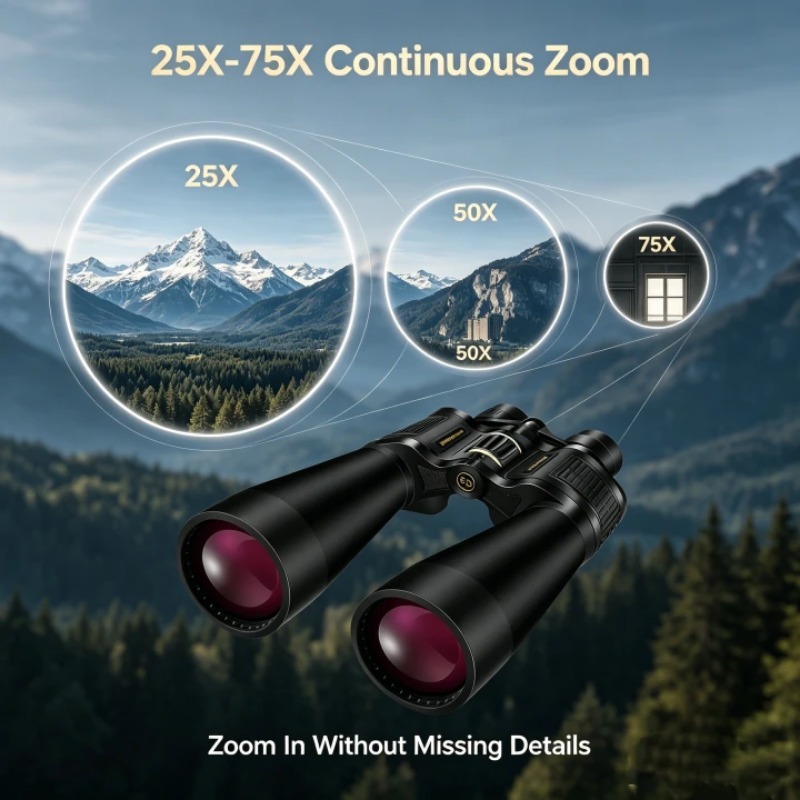 BORWOLF 25-75X70 Binocolo con  - National Geographic Telescope 70Mm recensione e prezzo